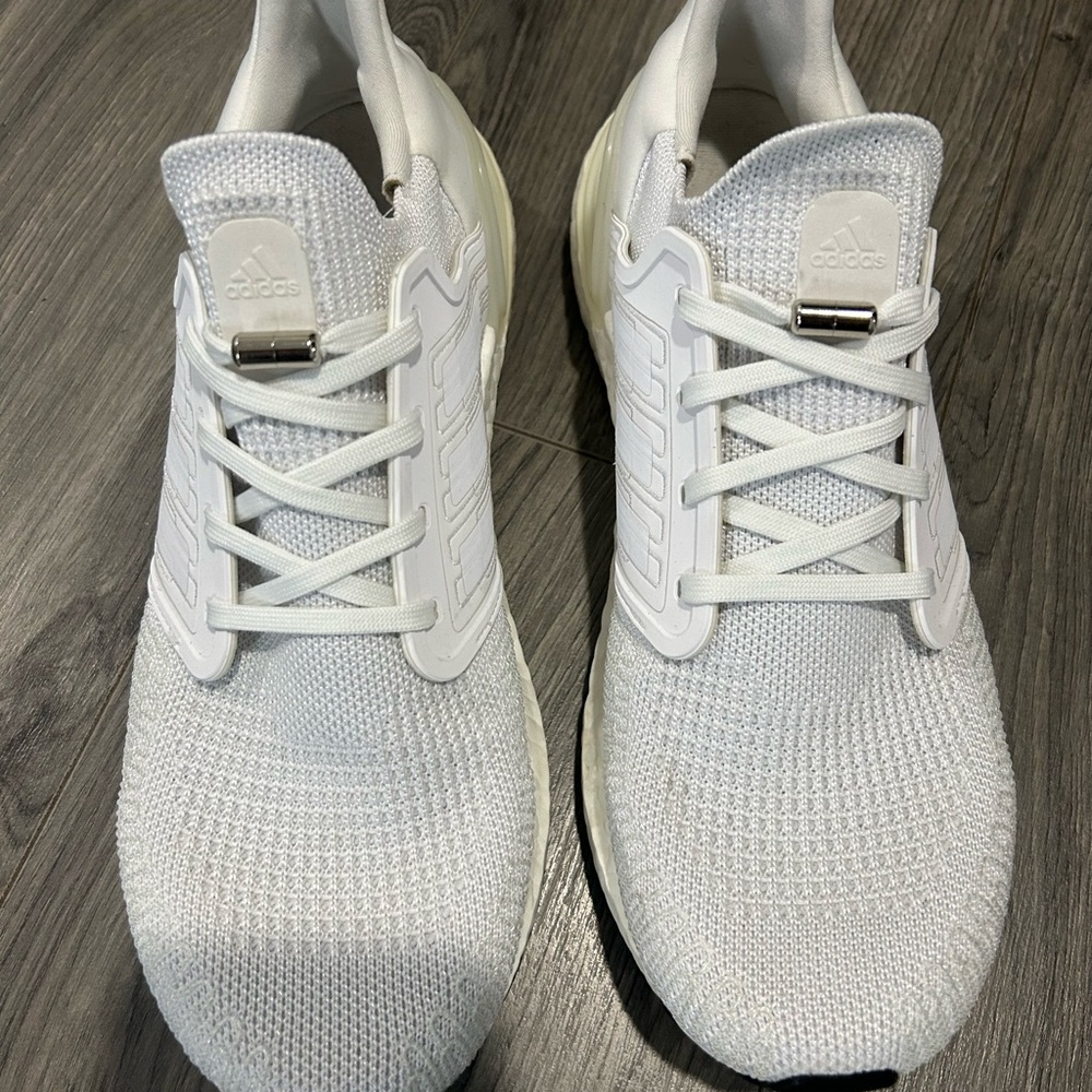 Adidas All-White Ultra BOOST Knit Sneakers